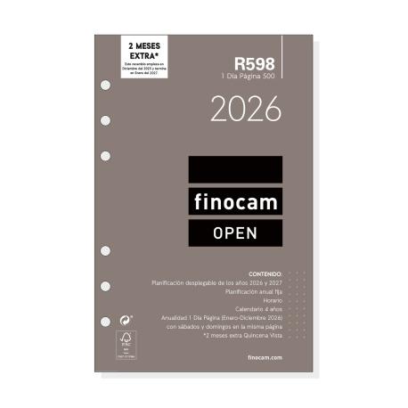 RECAMBIO AGENDA 1 D/P FINOCAM OPEN R598 r .711670026