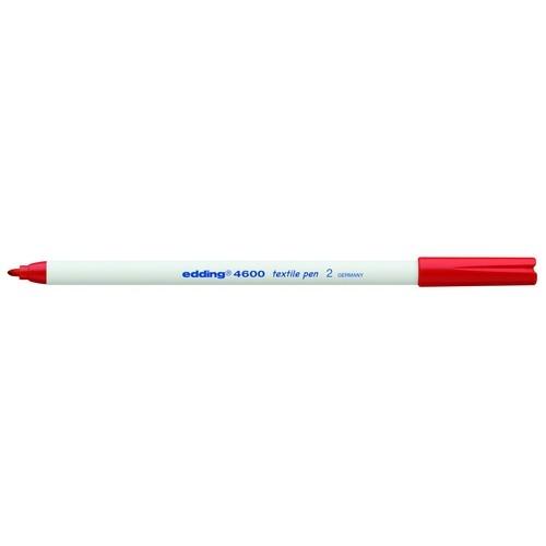 ROTULADOR EDDING 4600 PARA ROPA PUNTA REDONDA 1mm. ROJO R.4600-02