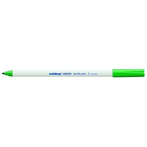 ROTULADOR EDDING 4600 PARA ROPA PUNTA REDONDA 1mm. VERDE R.4600-04