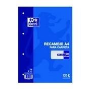 RECAMBIO A4 CUADRICULA 4 AG. (100H) OXFORD R.400058179