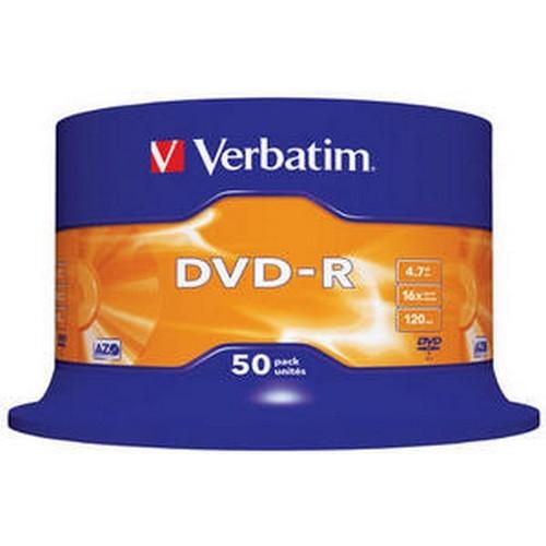 DVD -R 4.7GB 16X BOBINA 50 UNIDADES ADVANCED AZO VERBATIM