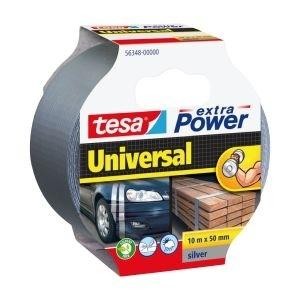 CINTA AMERICANA TESA 10mX50mm. EXTRA POWER UNIVERSAL PLATA R.56348-00000-06