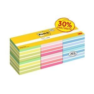 NOTAS POST-IT 76x76 (450Hx6 CUBOS) COLORES SURTIDOS REF. 7100321804