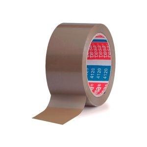CINTA EMBALAJE PVC TESA MARRON (6 ROLLOS)  66mx50mm REF. 04120-00042-00