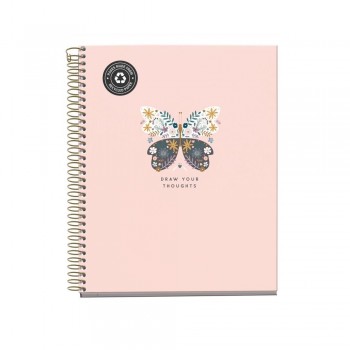 CUADERNO A5 120H BUTTERFLY REF. 46597