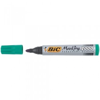 Marcador permanente punta redonda 1,7 mm verde Marking 2000 Bic