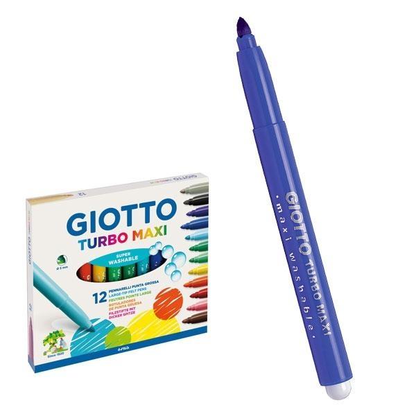 ROTULADORES GIOTTO TURBO MAXI (12u.) AZUL ULTRAMAR F456032