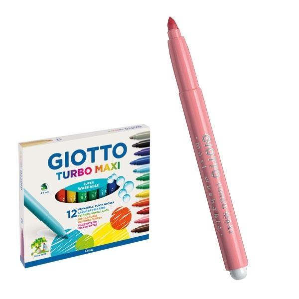 ROTULADORES GIOTTO TURBO MAXI (12u.) ROSA F456007