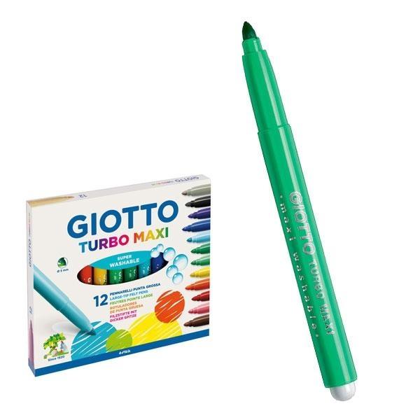 ROTULADORES GIOTTO TURBO MAXI (12u.) VERDE CLARO F456018