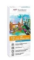 ROTULADORES DOBLE PUNTA LETTERING (12 UDS) TOMBOW COLORES SURTIDOS REF.  ABT-12P-1