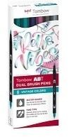 ROTULADORES DOBLE PUNTA LETTERING (6 UDS) TOMBOW COLORES PASTEL REF.  ABT-6C-5