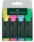 ROT. FLUOR FABER-CASTELL (PACK 4 UDS) REF. 154804