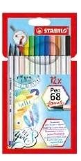 ROTULADORES PEN 68 BRUSH (12) STABILO REF. 568/12-21