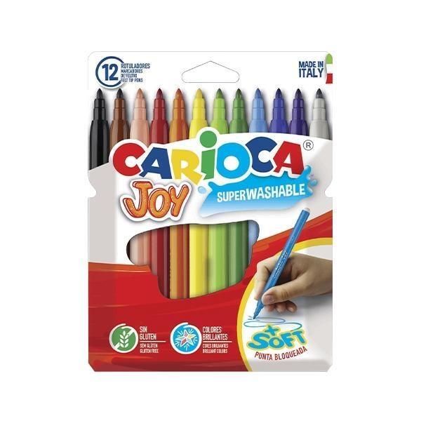 ROTULADORES CARIOCA JOY (12u.) LAVABLES 2,6mm. R.40531