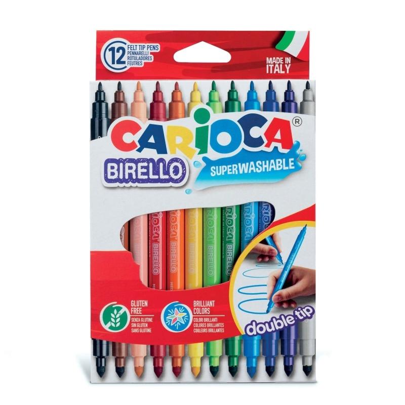 ROTULADORES CARIOCA BIRELLO (12u.) DOBLE PUNTA R.42753