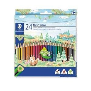 PINTURAS MADERA (24u.) TRIANGULARES STAEDTLER NORIS COLOUR 187 R.187 C24