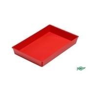 BANDEJA MULTIUSO CONICA APILABLE 230X145X30mm. ROJO FAIBO R.210-03