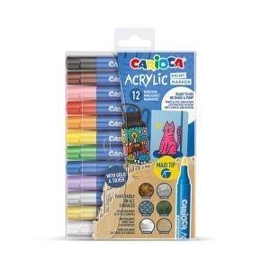 ROTULADORES CARIOCA MEDIUM ACRILICOS (12 UDS) REF. 45294