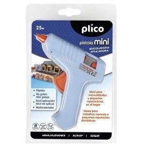 PISTOLA SILICONA TERMOFUSIBLE MINI PLICO 25w REF. 1640