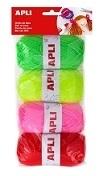 OVILLOS LANA (PACK 4u.) 50gr. TONOS FLUOR APLI R.14093