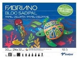 BLOC MANUALIDADES PAPEL CELOFAN (10H) 24X32cm. SADIPAL R.S0400006