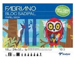 BLOC MANUALIDADES PAPEL SEDA (10H) 24X32cm. SADIPAL R.S0400005