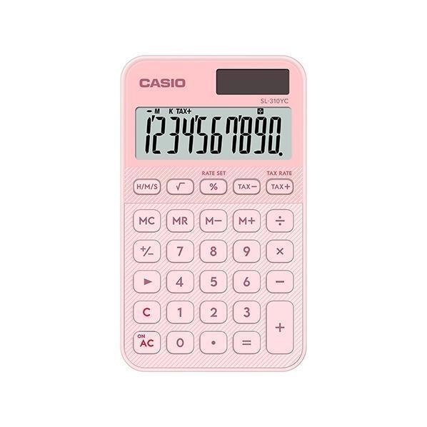 CALCULADORA CASIO BOLSILLO 10 DIGITOS ROSA CLARO SL-310UC-PK