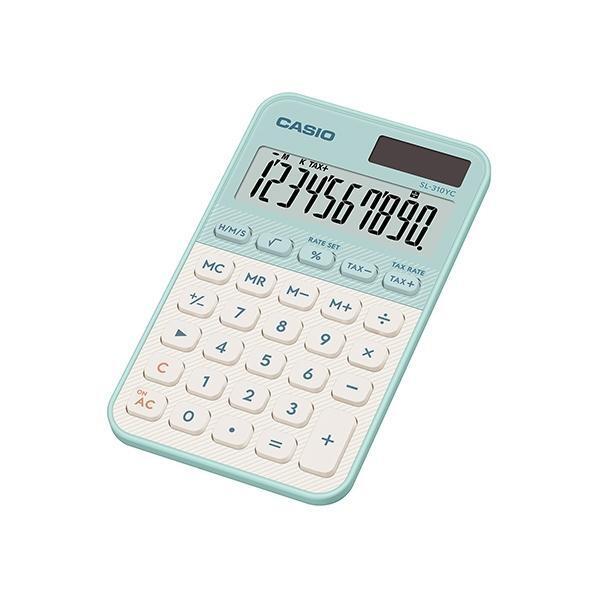 CALCULADORA CASIO BOLSILLO 10 DIGITOS VERDE MENTA SL-310UC-GN