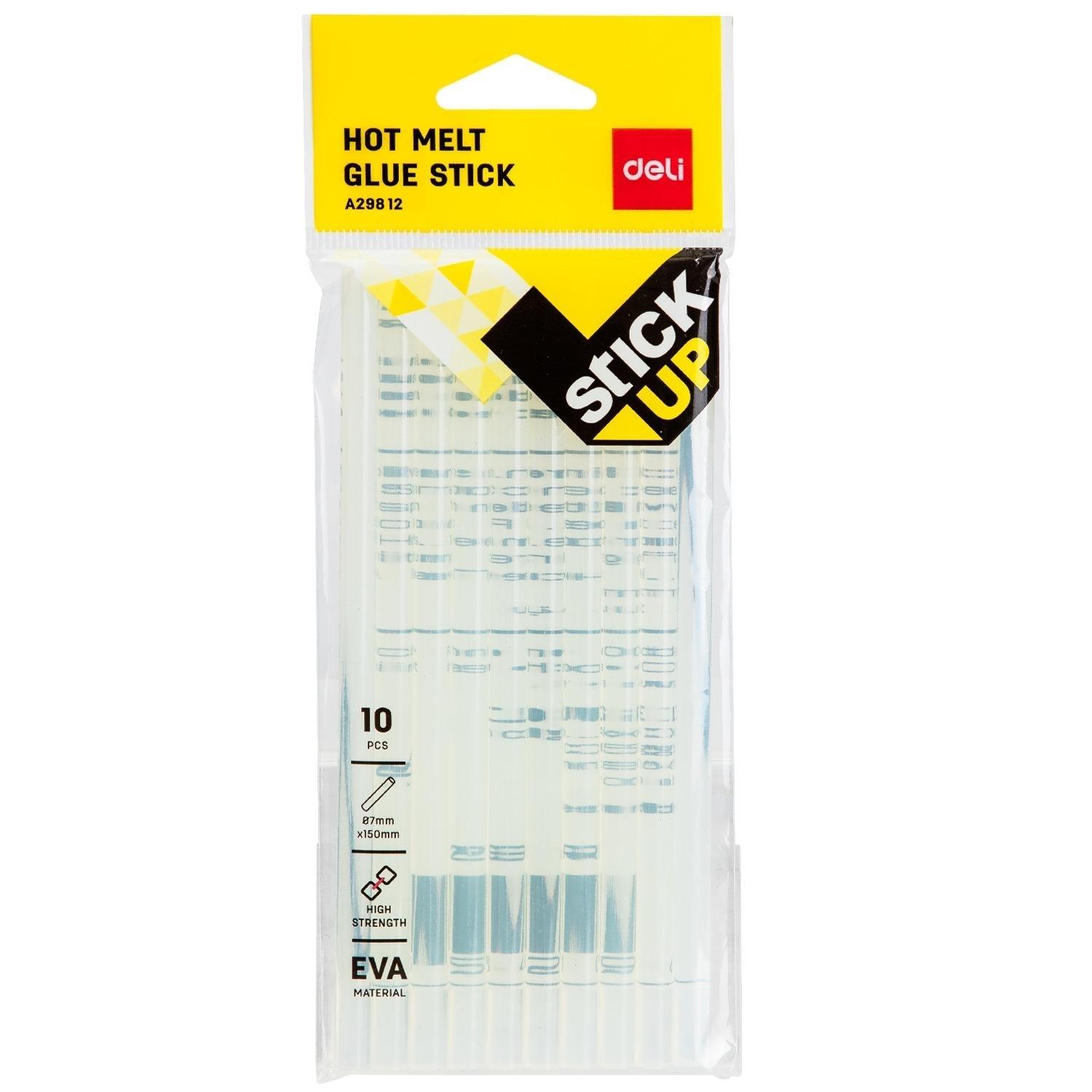 BARRAS SILICONA TERMOFUSIBLE (10u.) STICK UP EA29812 7X150mm. DELI R.481011