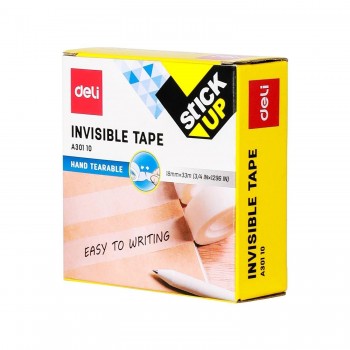 CINTA ADHESIVA INVISIBLE 18mmx33m DELI REF. EA30110