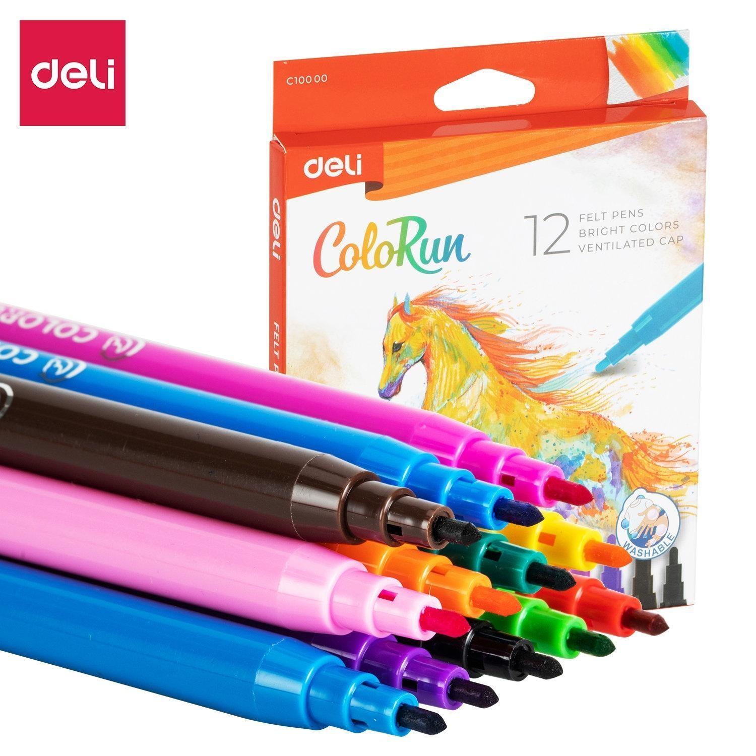 ROTULADORES DELI (12u.) COLORUN EC10000 TRAZO 2mm. R.483008