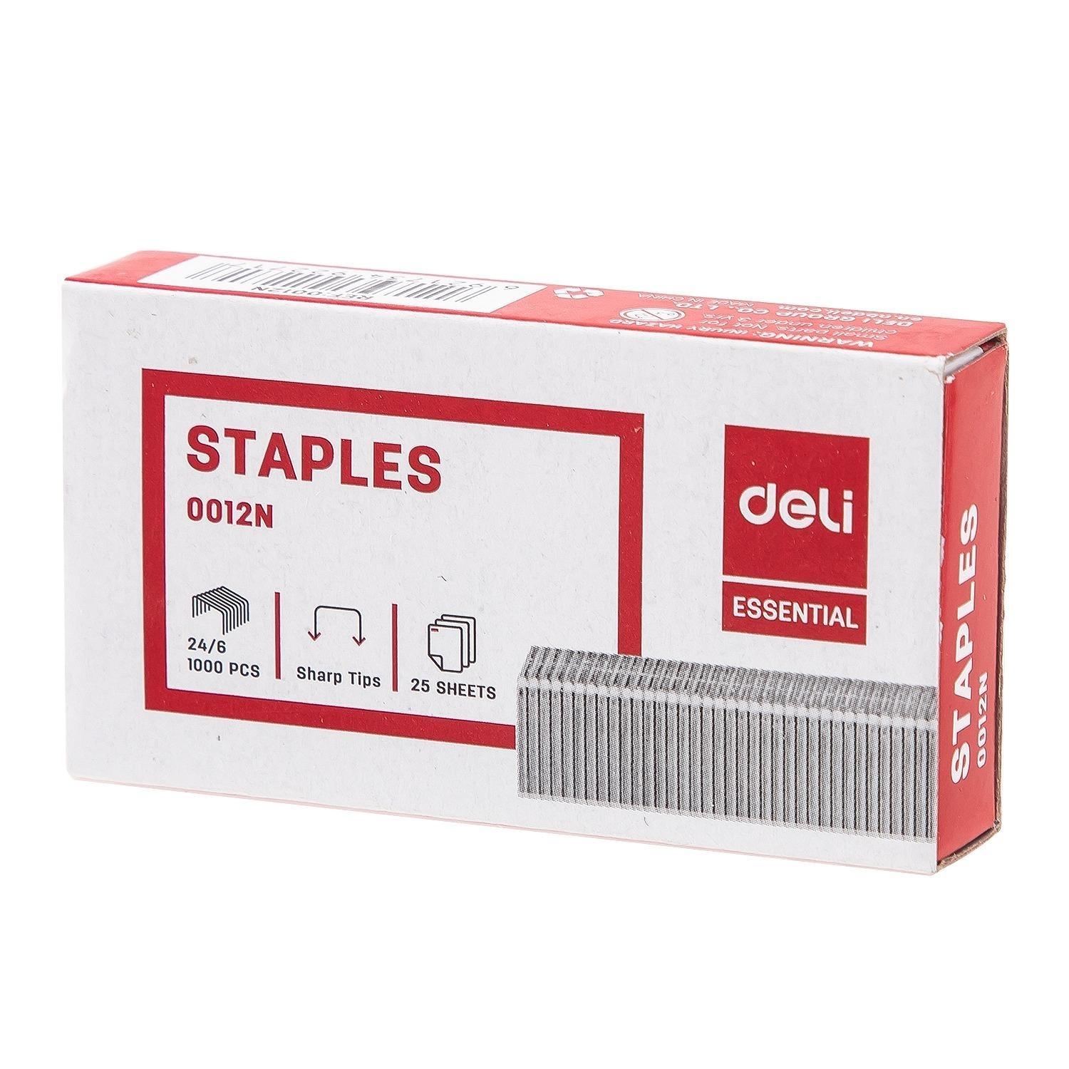 GRAPAS Nº 24/6 GALVANIZADAS (1.000u.) E0012N DELI R.484019