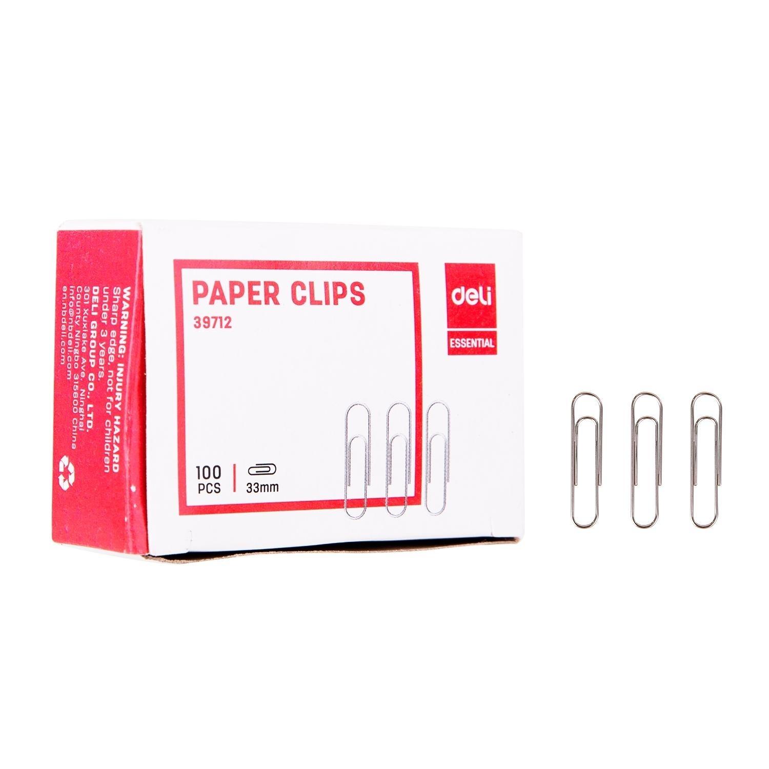 CLIPS Nº2 NIQUELADOS (100u.) 33mm. E39712 DELI R.486002