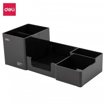 ORGANIZADOR SOBREMESA NEGRO 6 DEP DELI 215x75x53mm REF. EZ00220