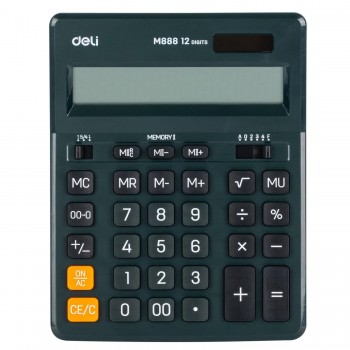 CALCULADORA DELI SOBREMESA 12 DIGITOS VERDE OSCURO REF. EM888F