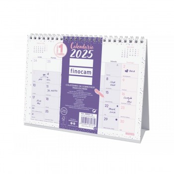 CALENDARIO SOBREMESA 21x15cm CHIC MORADO REF. 787022725