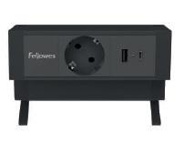 REGLETA SOBREMESA 1 TOMA FELLOWES NEGRO REF. 100137172