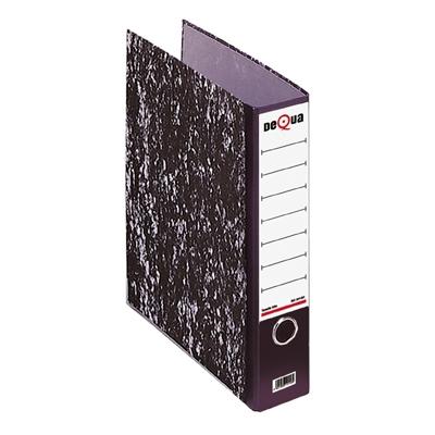 ARCHIVADOR FOLIO SIN RADO JASPEADO NEGRO DEQUA R.10155