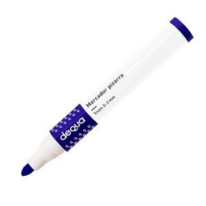 ROTULADOR PIZARRA BLANCA PUNTA REDONDA DEQUA AZUL TRAZO 2-3mm. R.780324