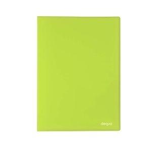 CARPETA FUNDAS A4 (20) PP TRANSLUCIDO VERDE DEQUA R.780372