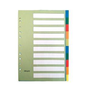 SEPARADORES FOLIO (10H) PP COLORES DEQUA R.780413