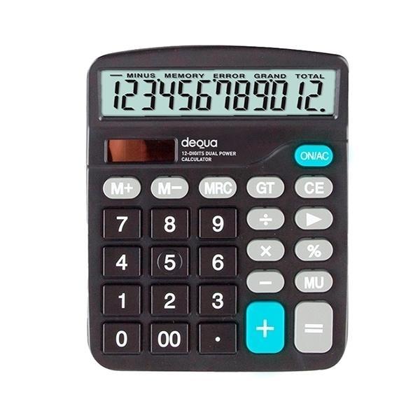 CALCULADORA SOBREMESA 12 DIGITOS NEGRO BL-837 DEQUA R.780439
