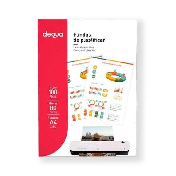CARTERITAS PLASTIFICAR DIN A4 80 MICRAS (100u.) DEQUA R.780446