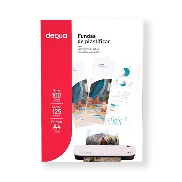 CARTERITAS PLASTIFICAR DIN A4 125 MICRAS (100u.) DEQUA R.780447