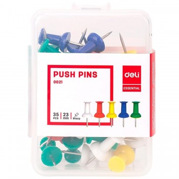 PUSH PIN (35 UDS) COLORES DELI REF. E0021