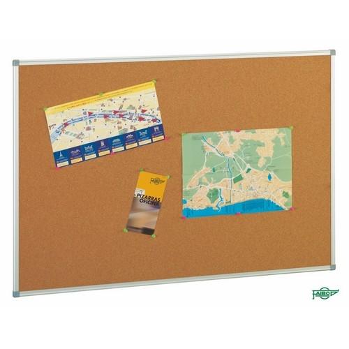 TABLERO CORCHO 90X120cm. MARCO ALUMINIO FAIBO R.820-11