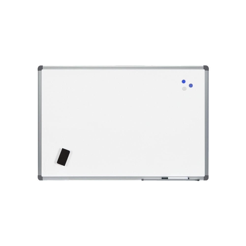 PIZARRA BLANCA LACADA 100X150cm. MAGNETICA MARCO ALUMINIO ROCADA R.6406