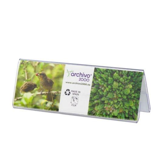 PORTANOMBRES SOBREMESA A6 DOBLE CARA 45X150X55mm. R.10406 CS TP
