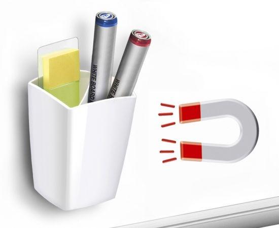 PORTALAPICES MAGNETICO BLANCO CON 2 COMPARTIMENTOS R.CE530GM BL