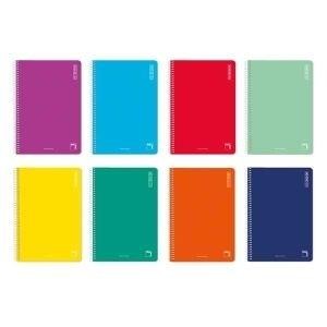 CUADERNO Fº 80H C/ESP. TAPA BLANDA CUADRICULA 5X5mm. 60gr. BASIC PACSA R.16413